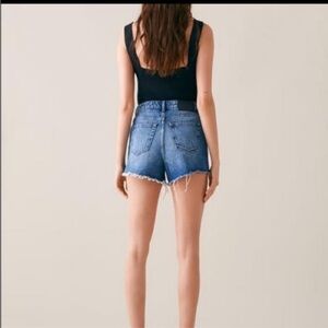 Zara blue denim jean shorts